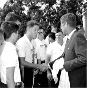 Bill Clinton Meets President John F. Kennedy